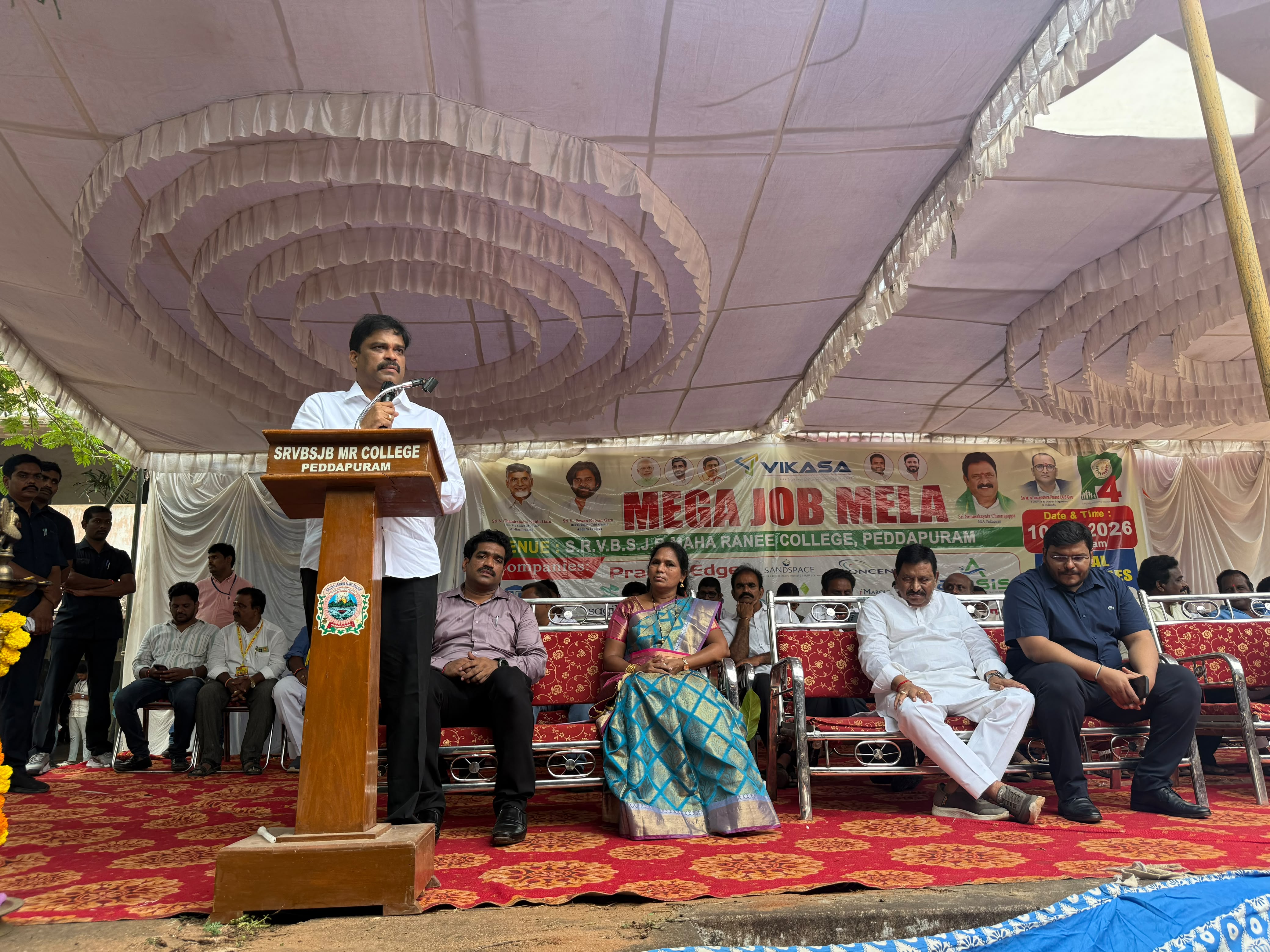 MEGEJOB MELA@PEDDAPURAM ON 10-07-26