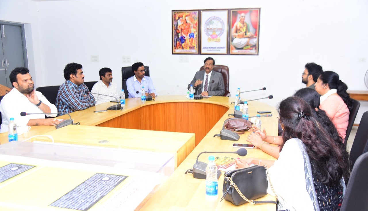 TCS MEETING WITH VC GARU AKNU RJY 